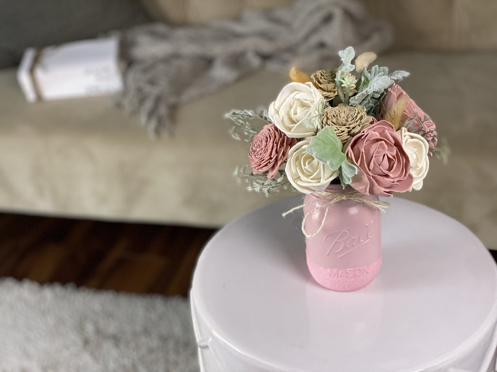 It's a Girl! Baby Girl Sola Flower Arrangement - Pint - pineandpetal