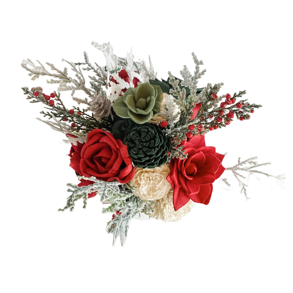 winter sola wood flower bouquet arrangement gift